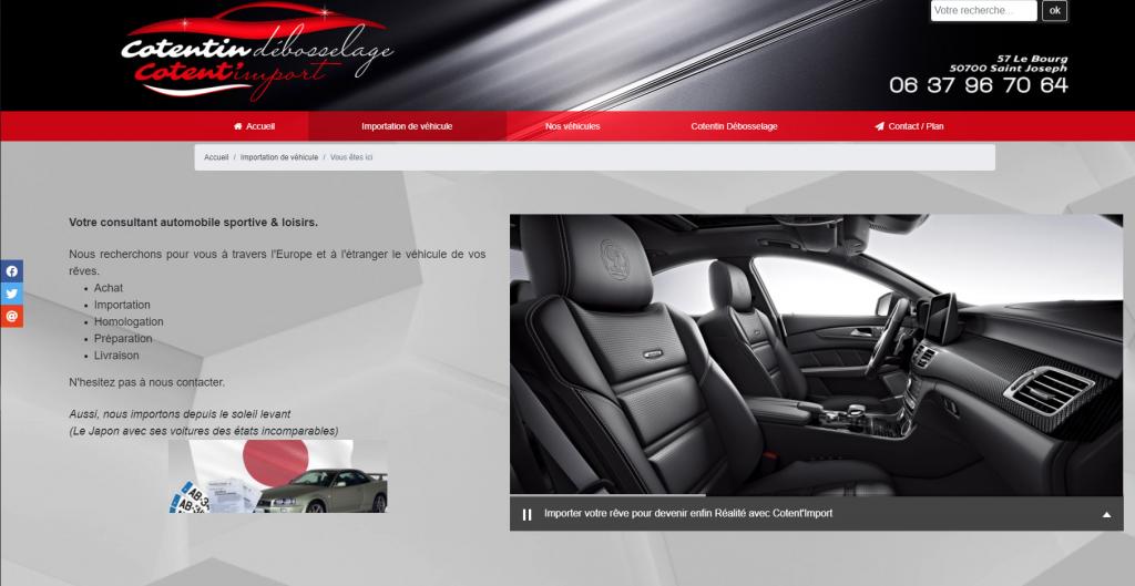 Lancement Cotent Import