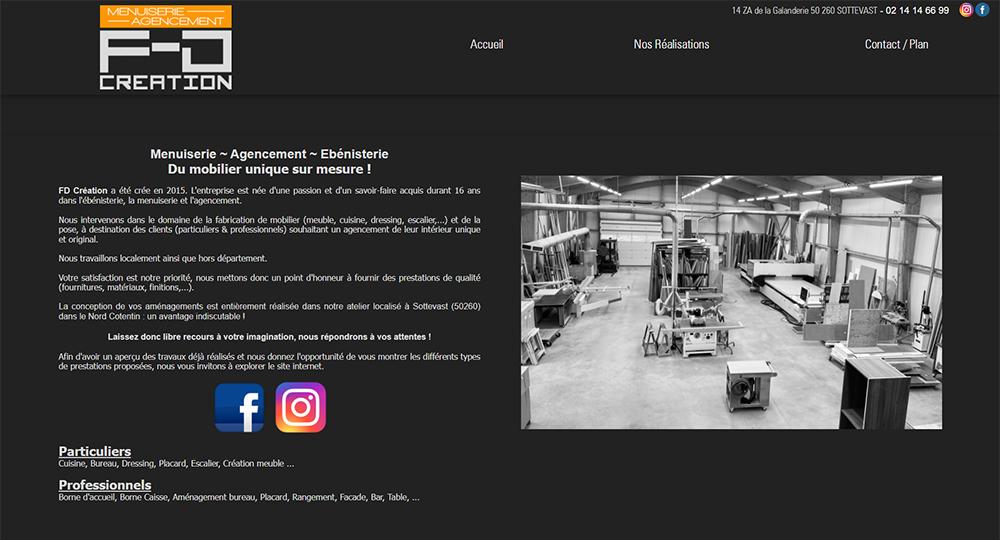 Mise à jour Site de FD Création