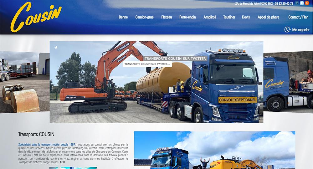 Lancement de Transports COUSIN à Brix